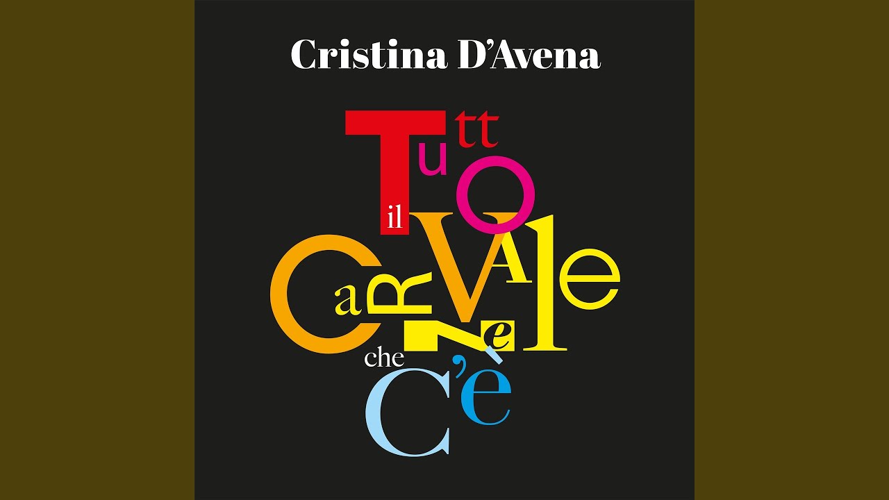 Cristina D’Avena – Tutto il carnevale che c’è – Testo Completo